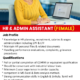 HR & Admin Assistant Vacancy