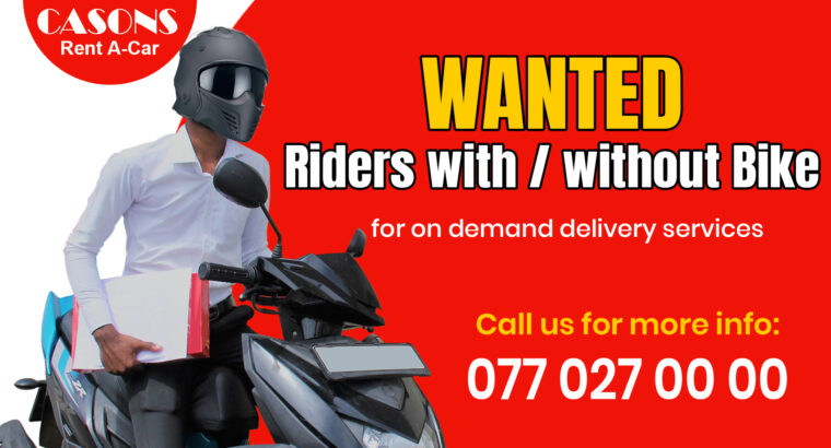 Bike Riders Wanted