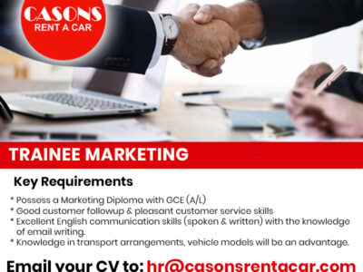 Trainee Marketing Vacancy